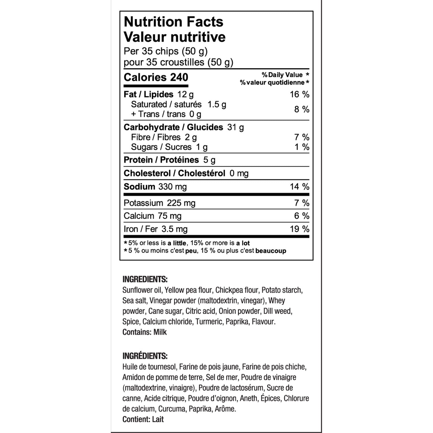 Lela's Creamy Dill Chickpea Chips (8 bags)