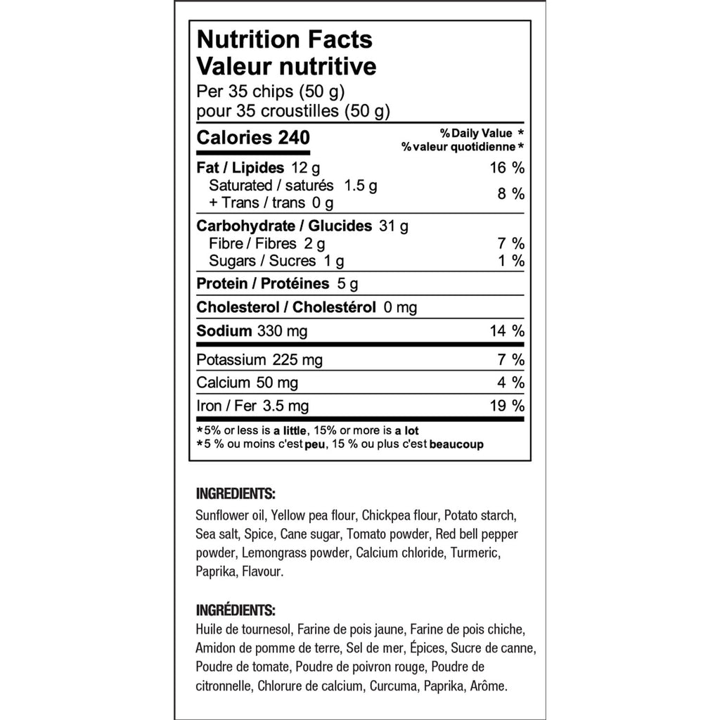 Lela's Red Curry Chickpea Chips (8 bags)