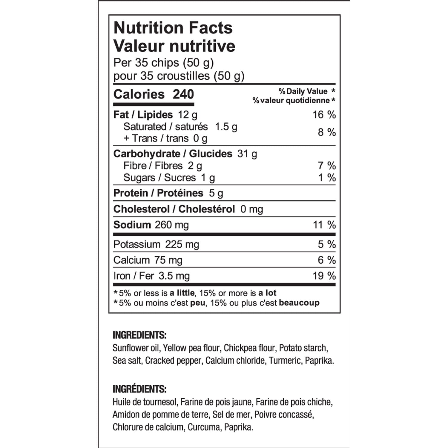 Lela's Cracked Pepper Chickpea Chips (8 bags)