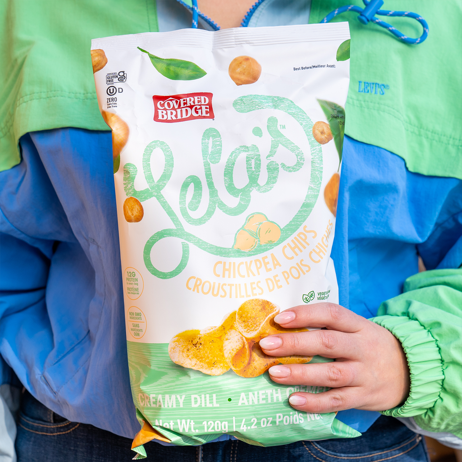 Lela's Creamy Dill Chickpea Chips (8 bags)