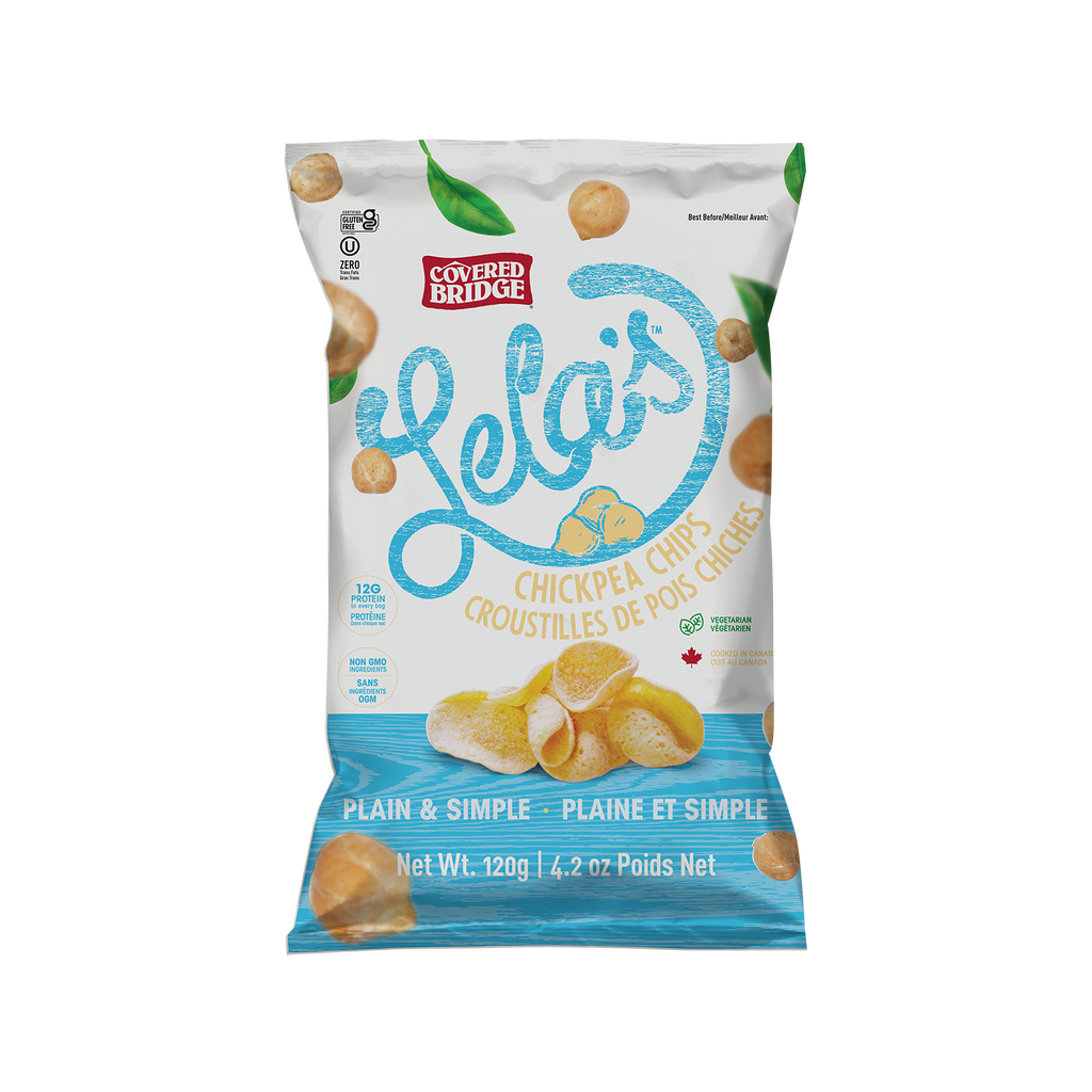 Lela's Plain & Simple Chickpea Chips (8 bags)