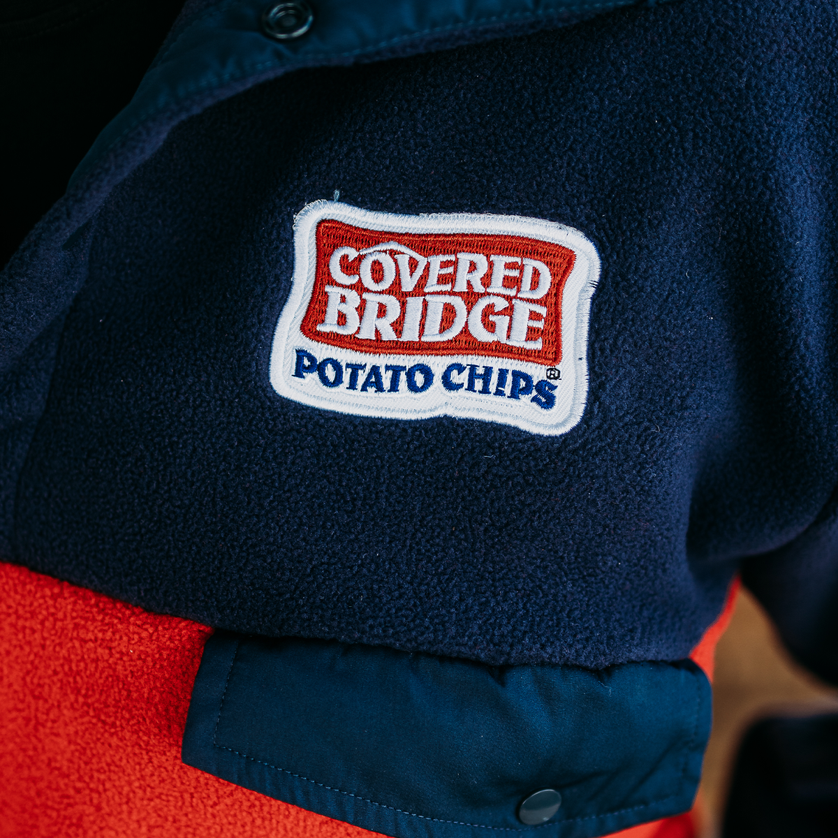 Covered Bridge Fleece Pullover