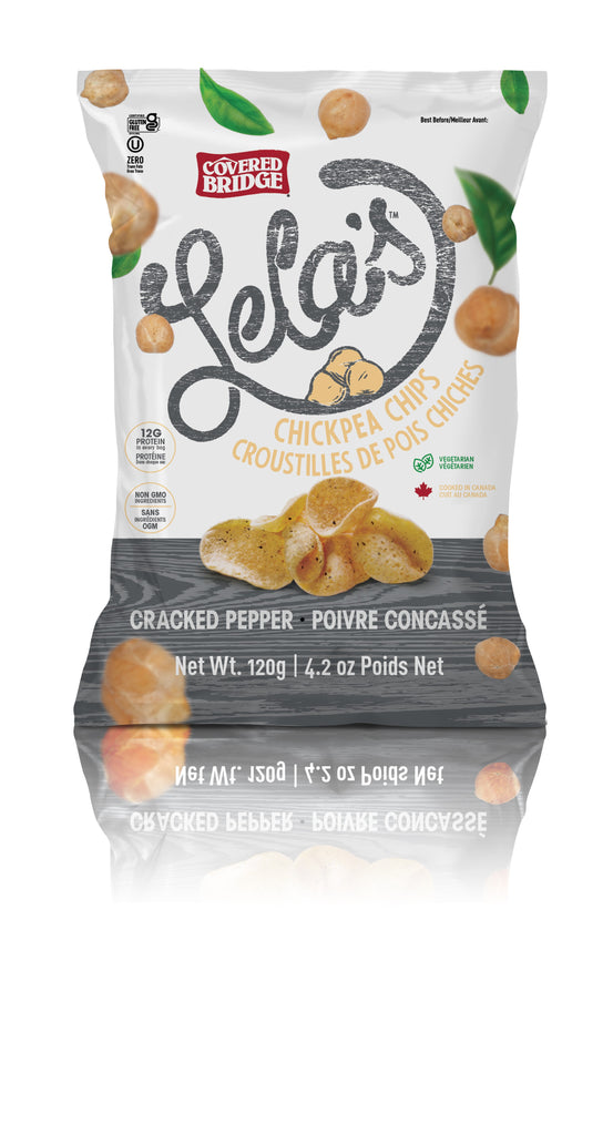 Lela's Cracked Pepper Chickpea Chips (8 bags)