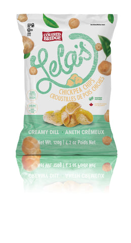 Lela's Creamy Dill Chickpea Chips (8 bags)