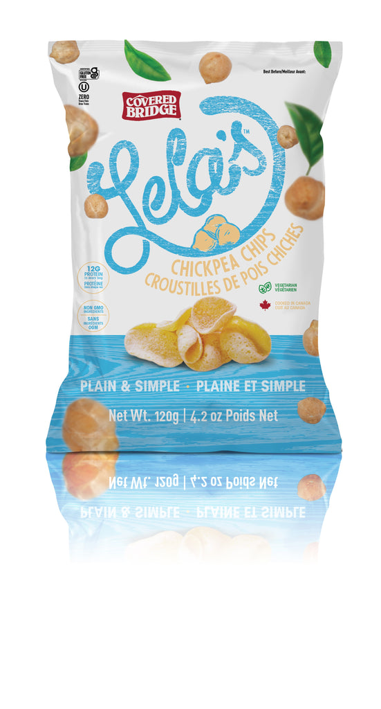 Lela's Plain & Simple Chickpea Chips (8 bags)